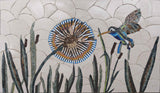 Bird Mosaic - Blue Hummingbird