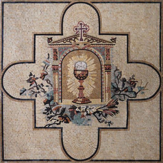Christian Mosaic - The Church Cross