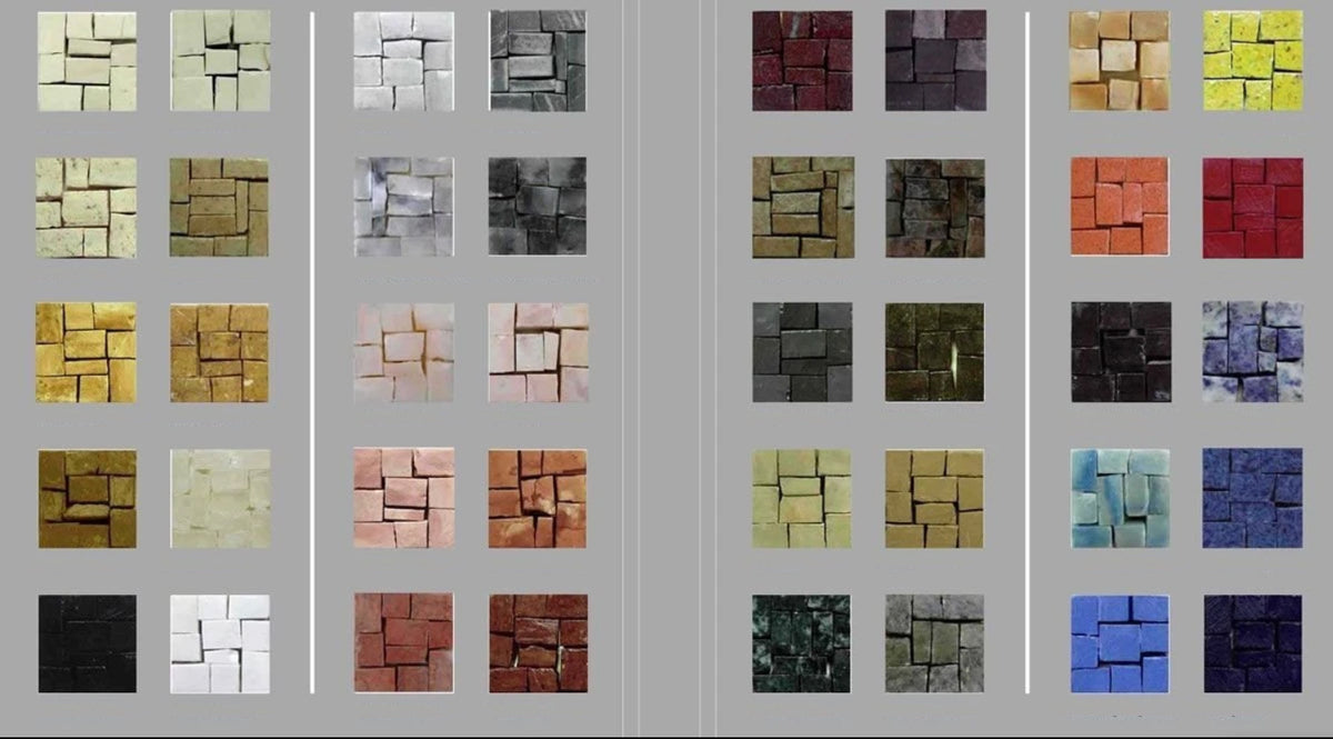 Mosaic Color Chart for Creative Projects Mozaico Art
