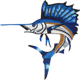 Fish Mosaic - The Blue Swordfish