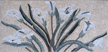 Flower Mosaic Art - The Shimmy Lilly Flower
