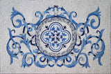 Geometric Mosaic Art - Blue Moonchild