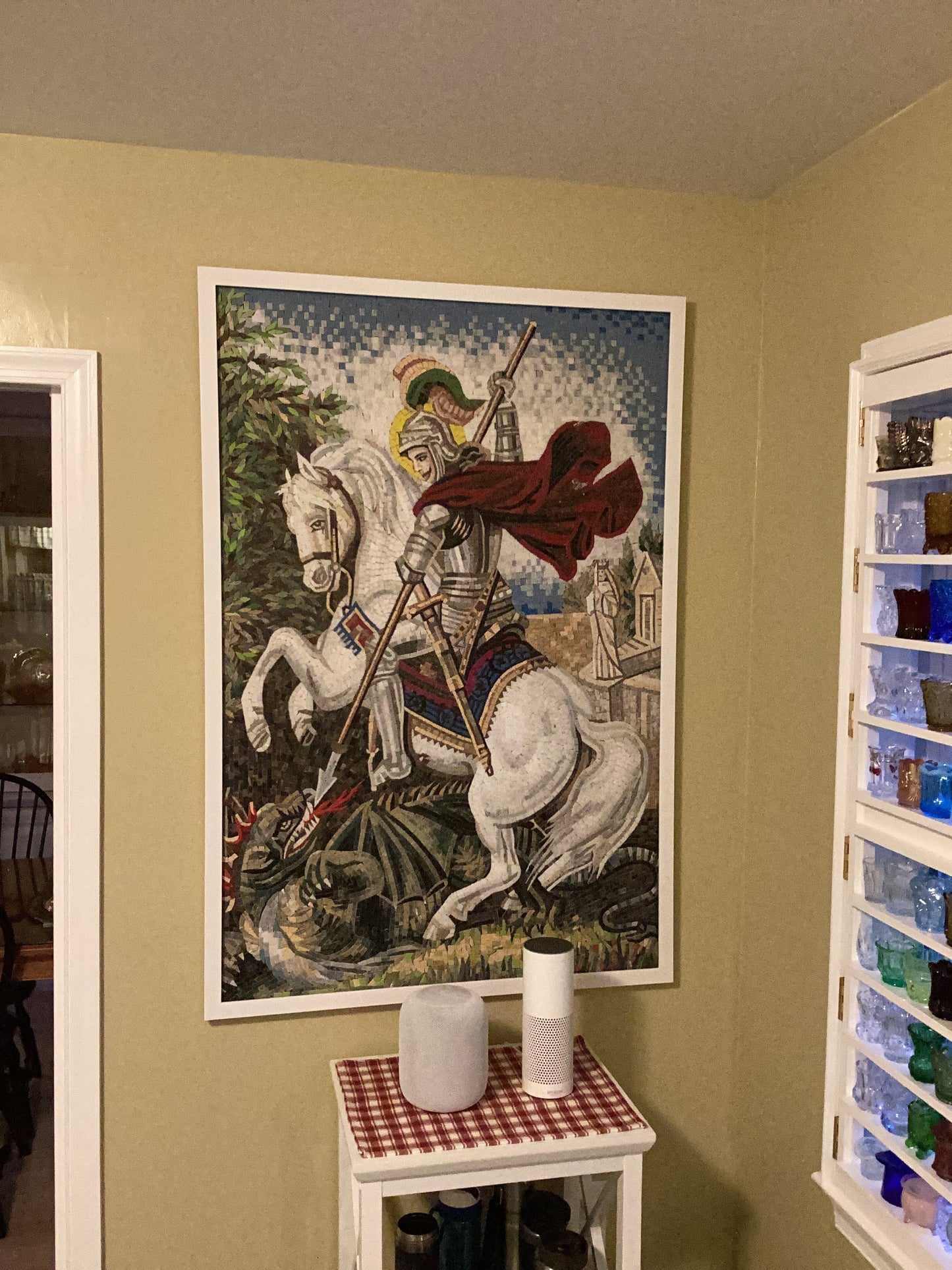 St. George Religious Icon Mosaic For Church