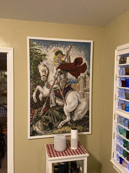 St. George Religious Icon Mosaic For Church