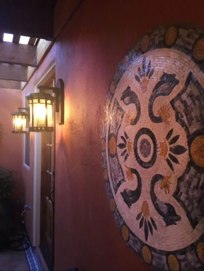 Round Botanical Mosaic - Agater