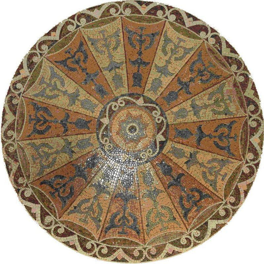 Tulip Mosaic Wall Insert - Sanibel