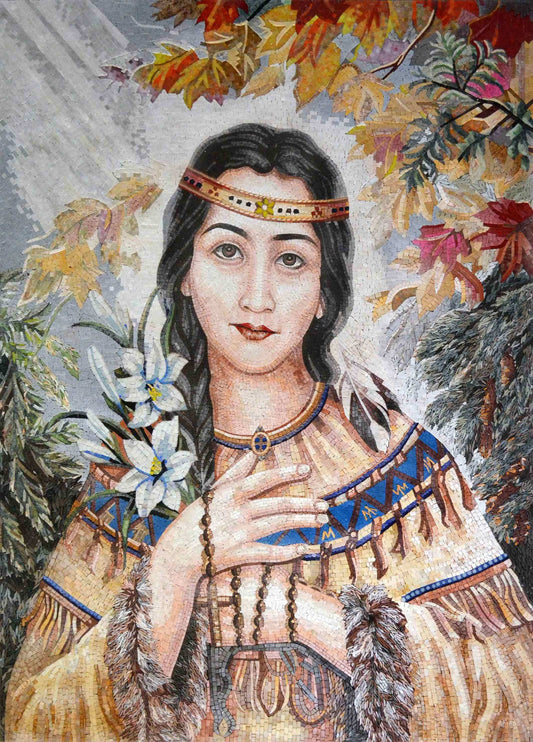 Mosaic Art - Saint Kateri Tekakwitha