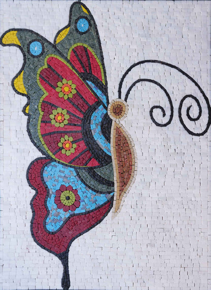 Mosaic Art - Side Butterfly