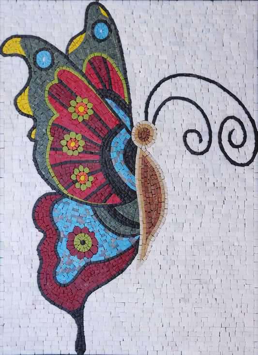 Mosaic Art - Side Butterfly