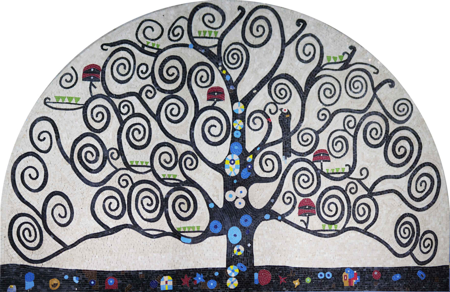 Mosaic Art - The Black Tree