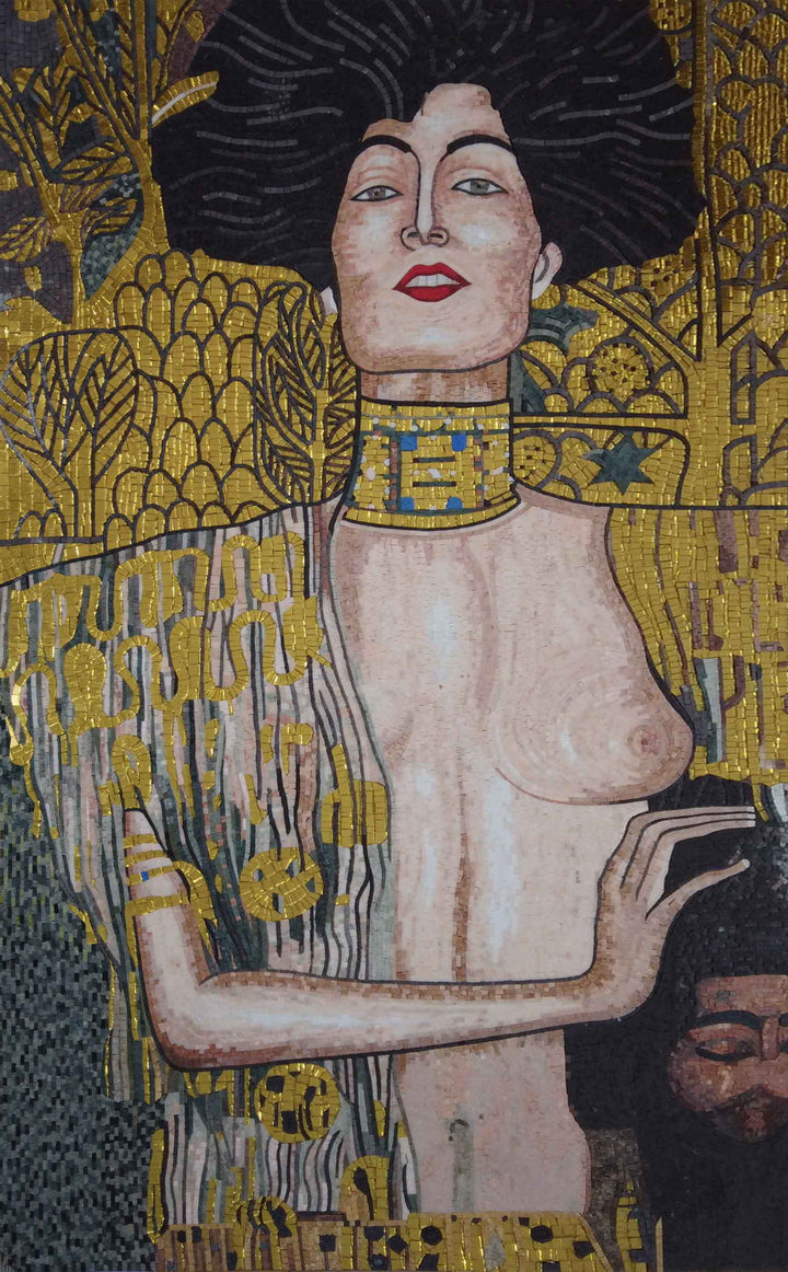 Mosaic Artwork - "Judith" by Gustav Klimt