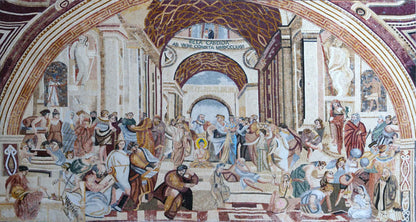 Mosaic Artwork - "School Of Athens" by Rafael
