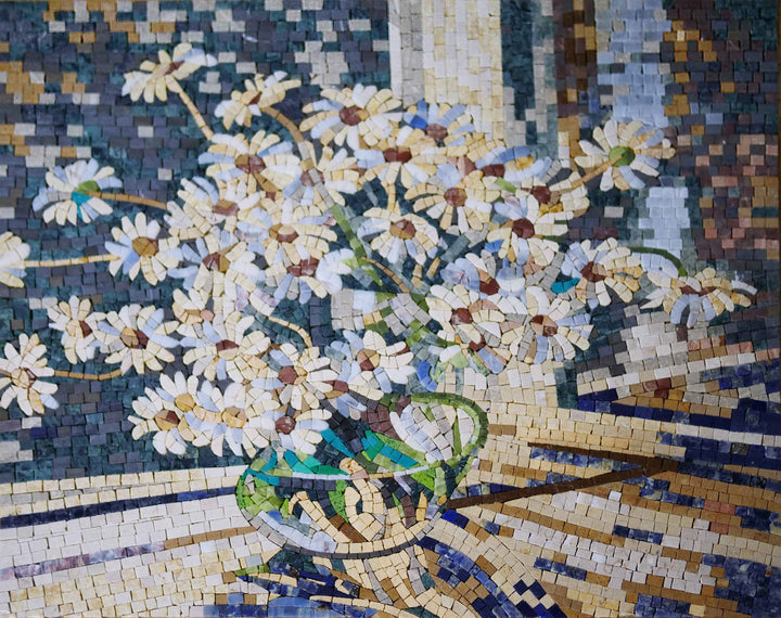 Mosaic Artwork - Yellow Bouquet