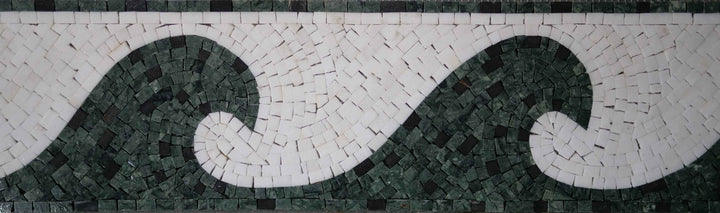 Mosaic Border Art - Double Waves