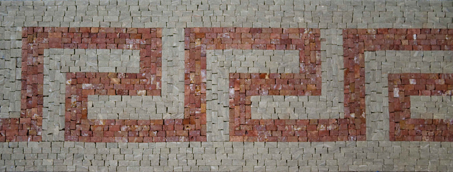 Mosaic Border Art - Red Triple R