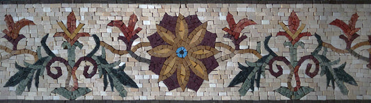 Mosaic Border - Floral Pattern
