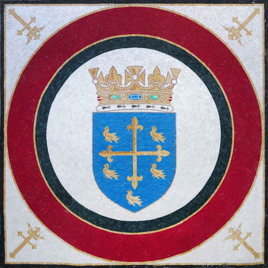 Mosaic Crest - The Five Pigeons