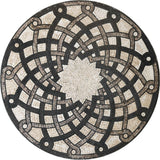 Mosaic Medallion - Colliding Flower Shapes