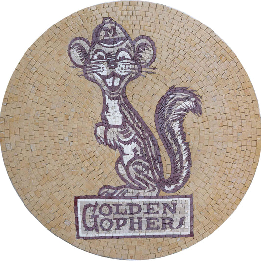 Mosaic Medallion - Golden Gopher