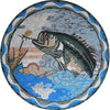 Mosaic Medallion - The Hungry Fish