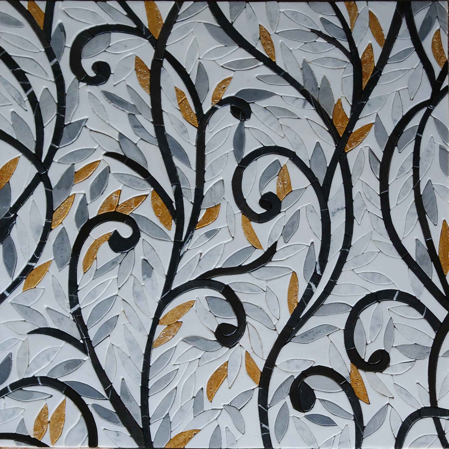 Mosaic Pattern - Floral Leaves