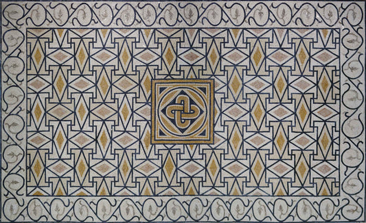 Mosaic Rug - Patterned Carpet