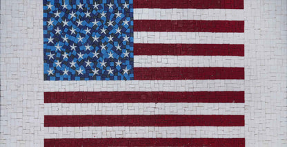 Mosaic Wall Art - USA Flag