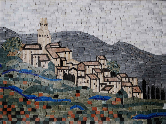 Mosaic Wall - Coastal Village