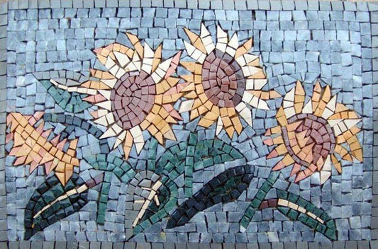 Mosaic Wall Art - Sunflowers