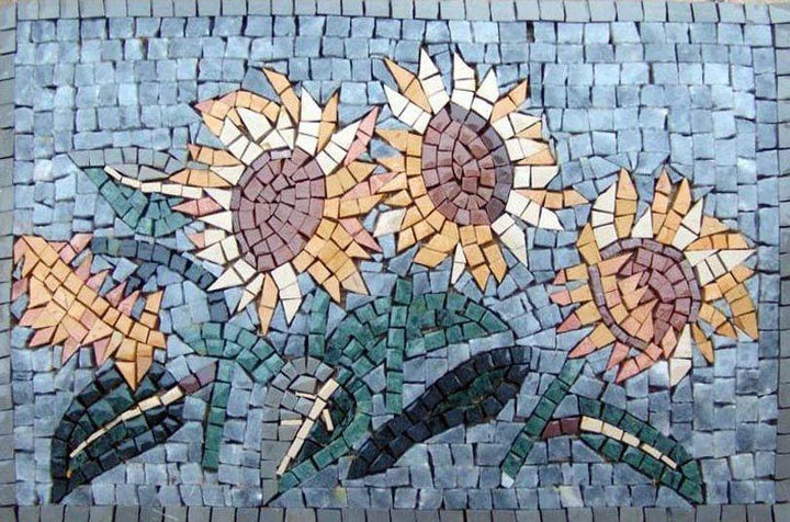 Mosaic Wall Art - Sunflowers