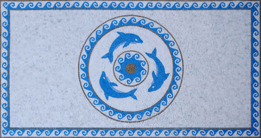 Nautical Mosaic - The Dolphin Carpet