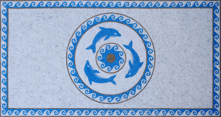 Nautical Mosaic - The Dolphin Carpet