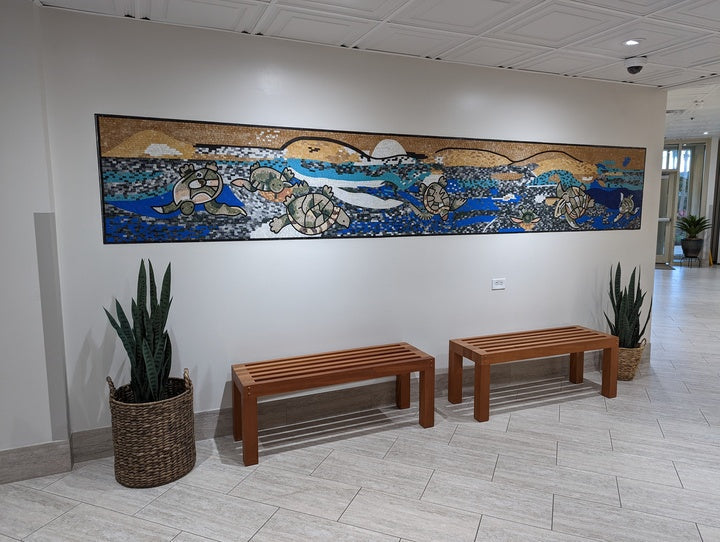 Nautical Life Of Turtles Mosaic