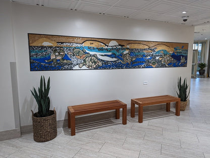 Nautical Life Of Turtles Mosaic