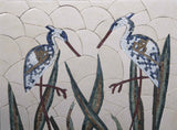 Stone Mosaic Art - The Two Herons